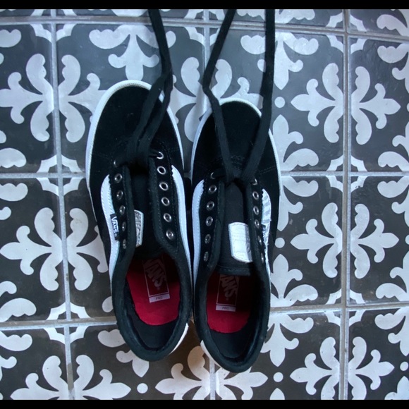 Chima Ferguson Pro Vans (black w/ white strips) - Picture 1 of 3
